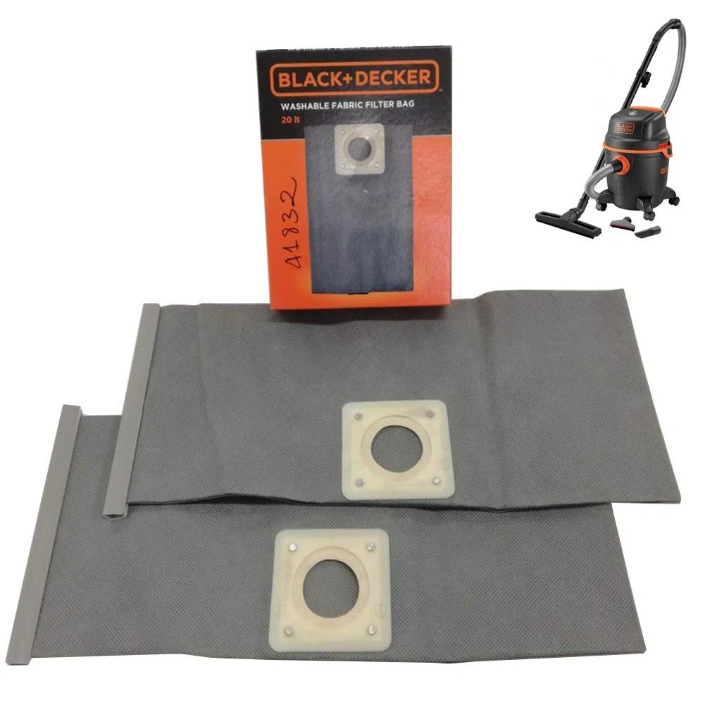 Black+Decker 41833 Worki do Odkurzacza, Szary, 20 l