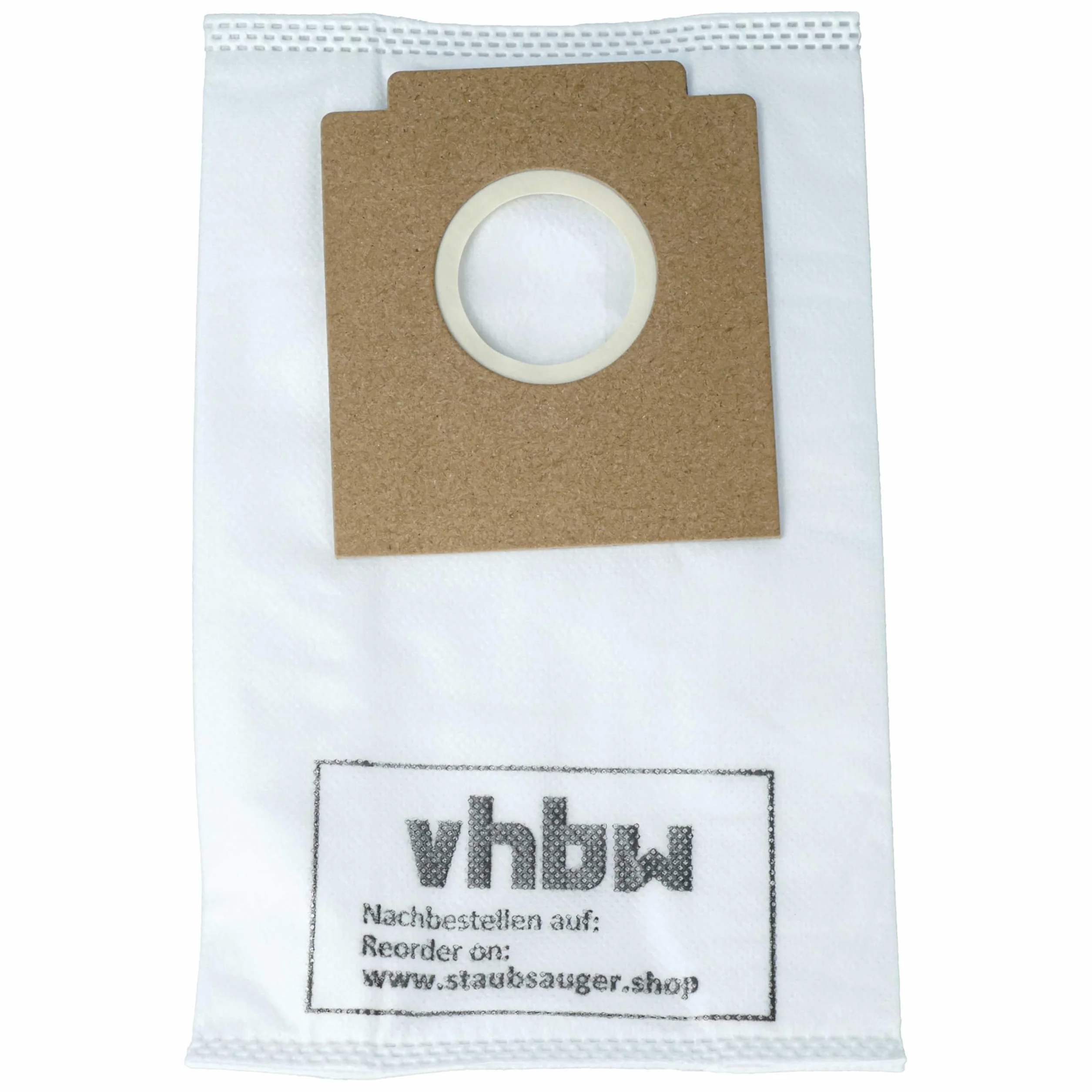 vhbw 10 x worek do odkurzacza kompatybilny z Dirt Devil M 7003-2 Ultra Marine, M 7003-3 Chubby Berry, M7003 odkurzacz - mikrowłóknina, 15,5 cm x 24,6 cm biały