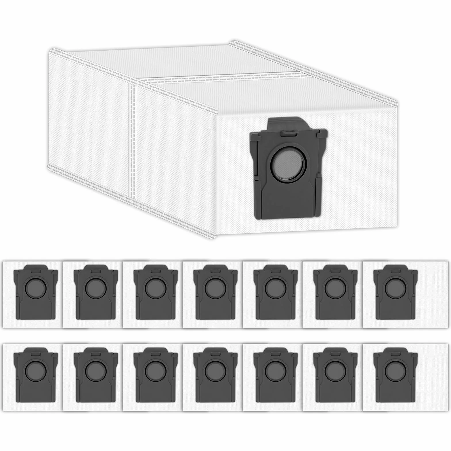 (15 sztuk) P50 Pro Ultra Zamienne worki do odkurzacza kompatybilne z robotem czyszczącym Mova P50 Pro Ultra/P10 Pro Ultra/S20 Ultra ze stacją samobieżną, workami próżniowymi, workami próżniowymi