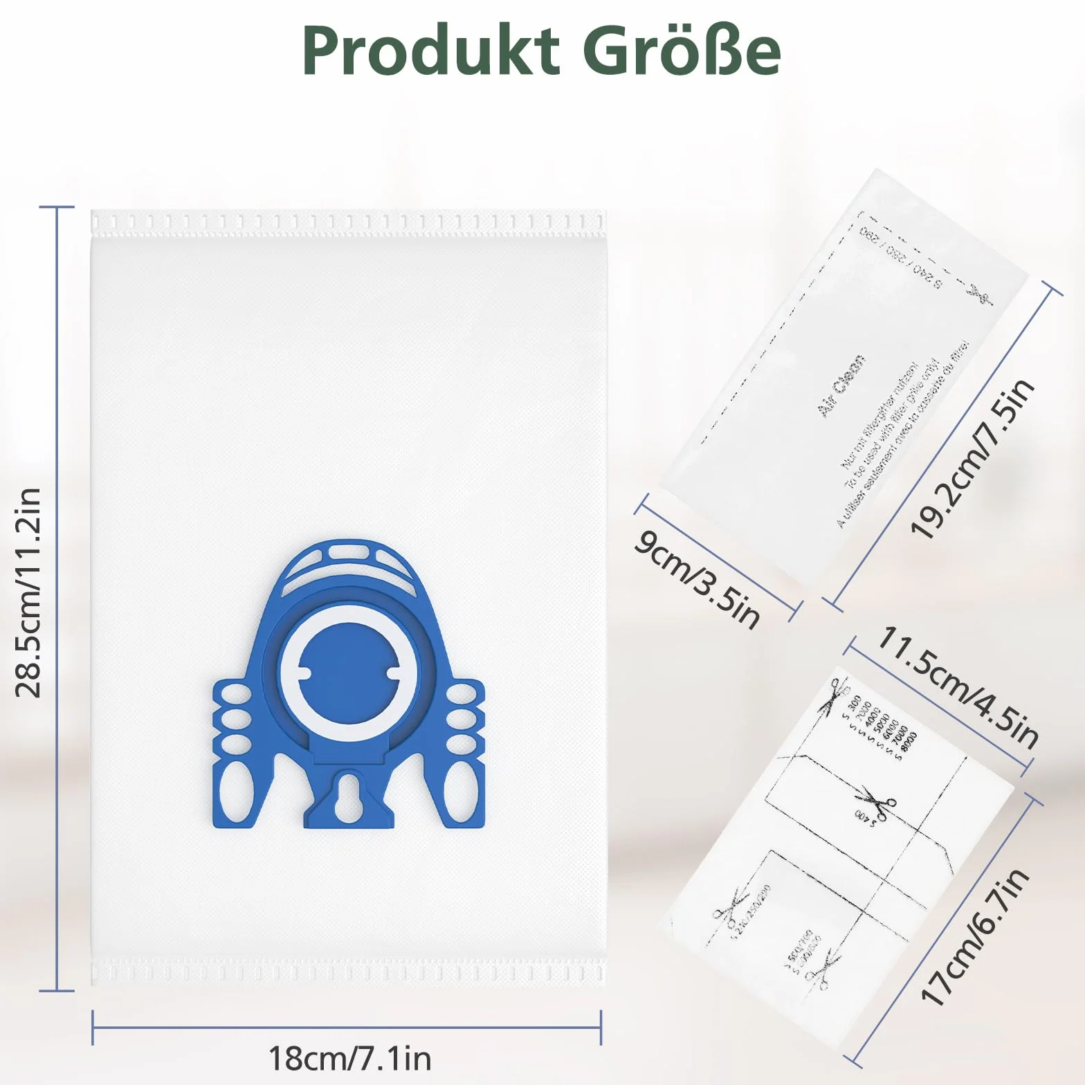 12 sztuk worków GN do odkurzacza Miele Classic C1, Complete C1, Complete C2, Complete C3, S227, S240, S270, S400, S2, S5, S8 Series odkurzacz z 3 filtrami ochronnymi silnika, 3 filtry powietrza