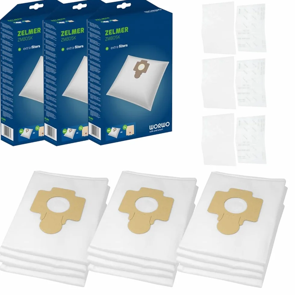 Wessper 12x Syntetyczne Worki do Odkurzacza Zelmer 1120.5 Meteor Admiral 1010, 1020, 1030, 1117 BESTRON K 1500 EZ Endomatic