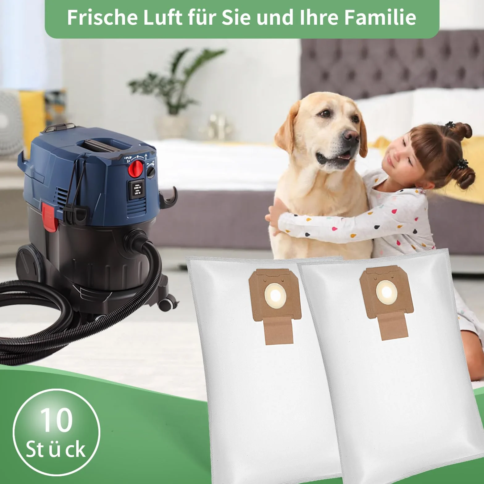 10 worków do odkurzacza do GAS 35 L AFC/L SFC+/M AFC Bosch Professional worek