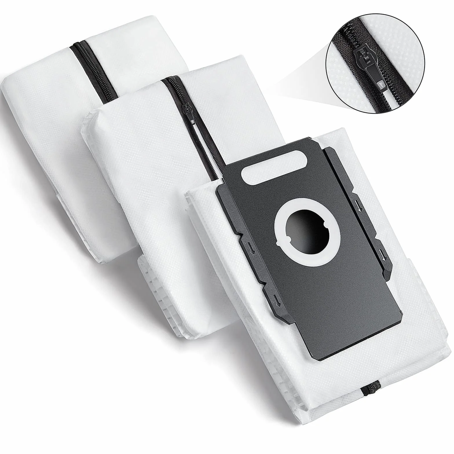 Worki do odkurzacza wielokrotnego użytku do iRobot i S & J Series, zamiennik worków do Roomba i1 i1+, i3, i3+, i4, i4+, i6, i6+, i7, i7+, j7, j7+, i8, i8+, S9, S9+ (zestaw 3 szt.)