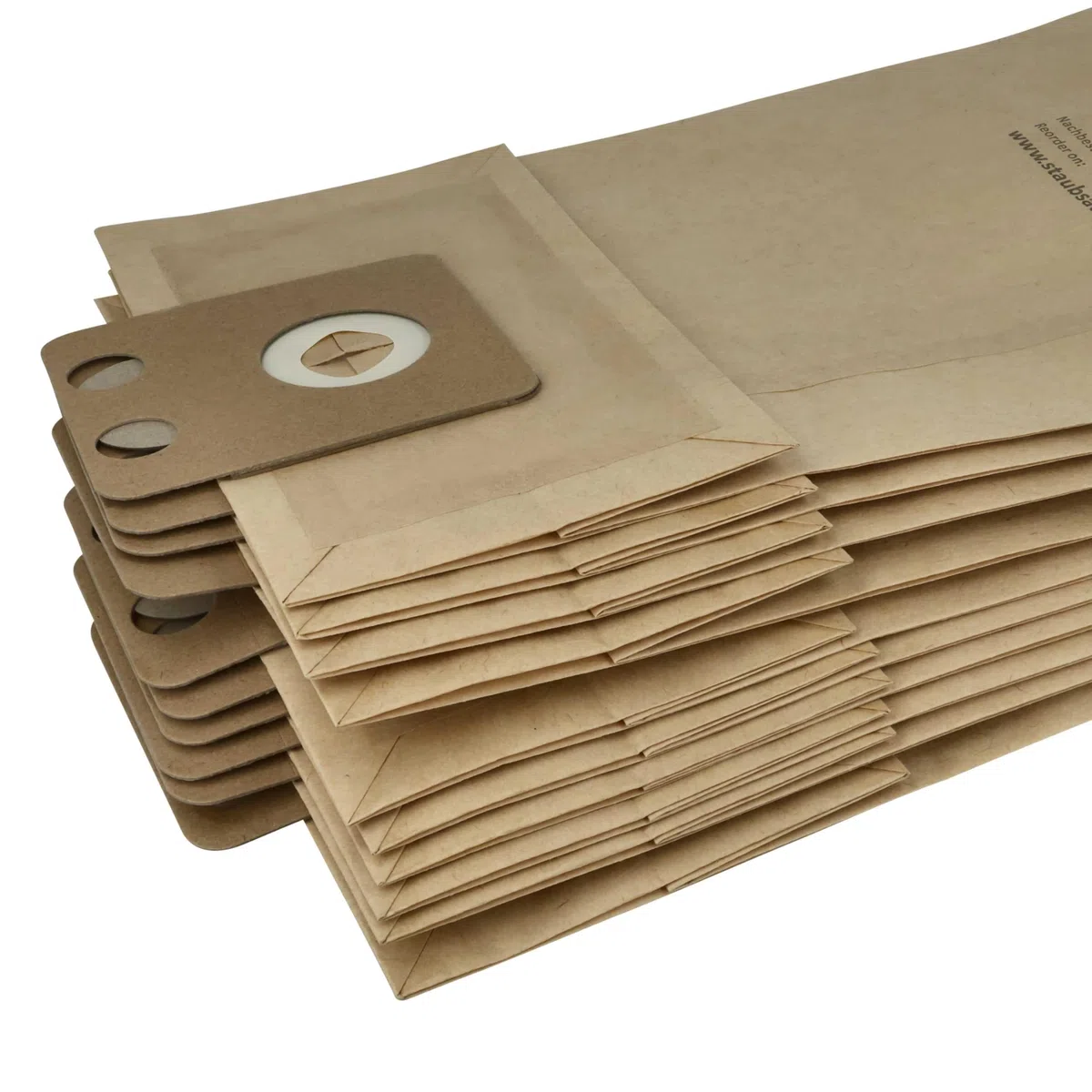 vhbw 100 x worek do odkurzacza kompatybilny z Nilfisk-Alto Saltix 10, 3 odkurzacze – 44,5 cm x 22 cm, brązowy
