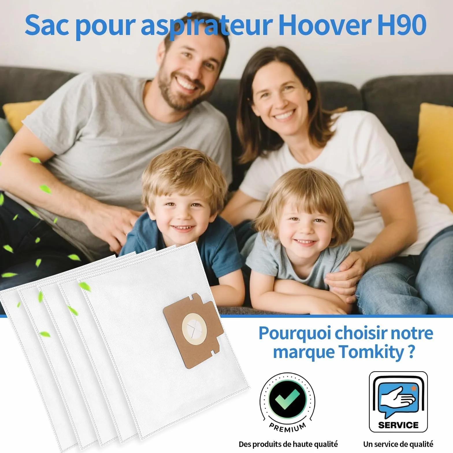 10 worków do odkurzacza H90 Hoover Hoover H-ENERGY 300 HE320PET HE310HM HE332ALG HE322PET HE330ALG HE313HE HE321PAF