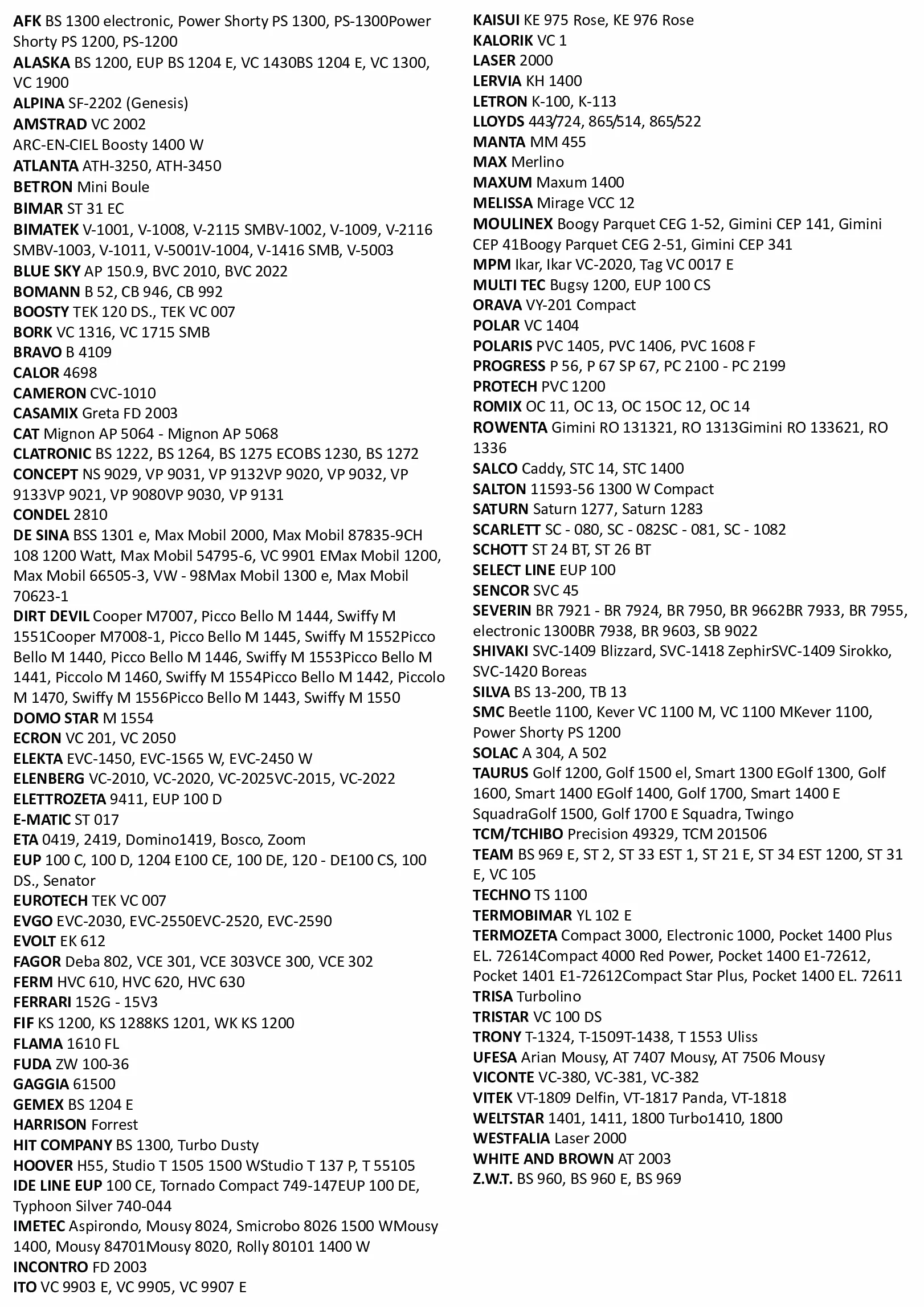 Wessper 18x Syntetyczne Worki do Odkurzacza pasujące do Bluesky BVC 869-8 SENCOR SVC 45 BK RD WH GR UFESA AT 7506 Mousy ETA Concept Eup DOMINO Fagor VCE 303 ROMIX VC11 ECONOMY 1400W DIRT DEVIL M7007