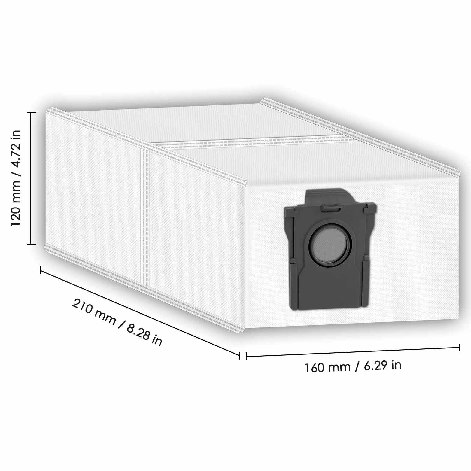 (15 sztuk) P50 Pro Ultra Zamienne worki do odkurzacza kompatybilne z robotem czyszczącym Mova P50 Pro Ultra/P10 Pro Ultra/S20 Ultra ze stacją samobieżną, workami próżniowymi, workami próżniowymi