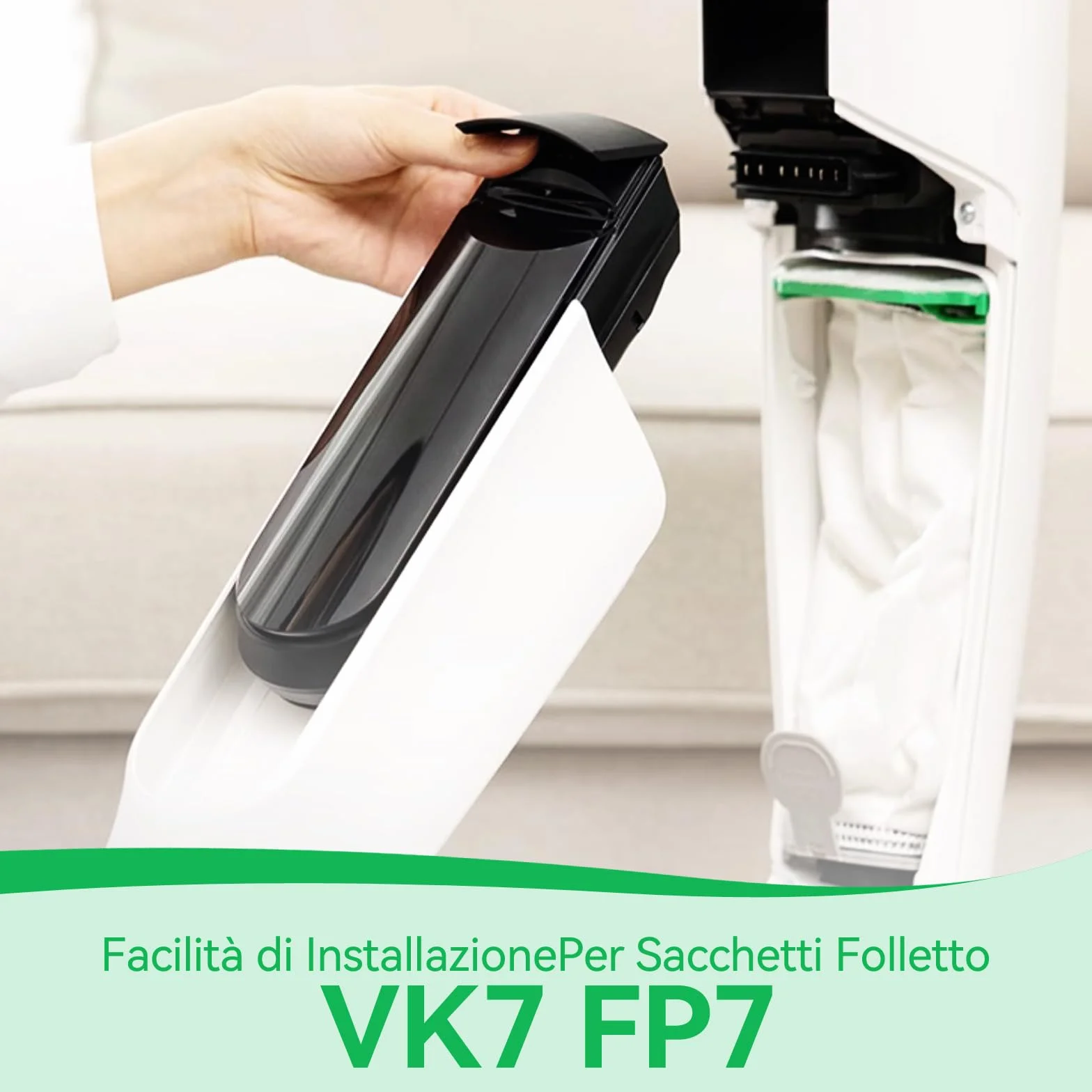 5 worków kompatybilnych z VK7S VK7 FP7S FP7, zapasowy worek filtrujący do akcesoriów filtracyjnych Kobold VK7