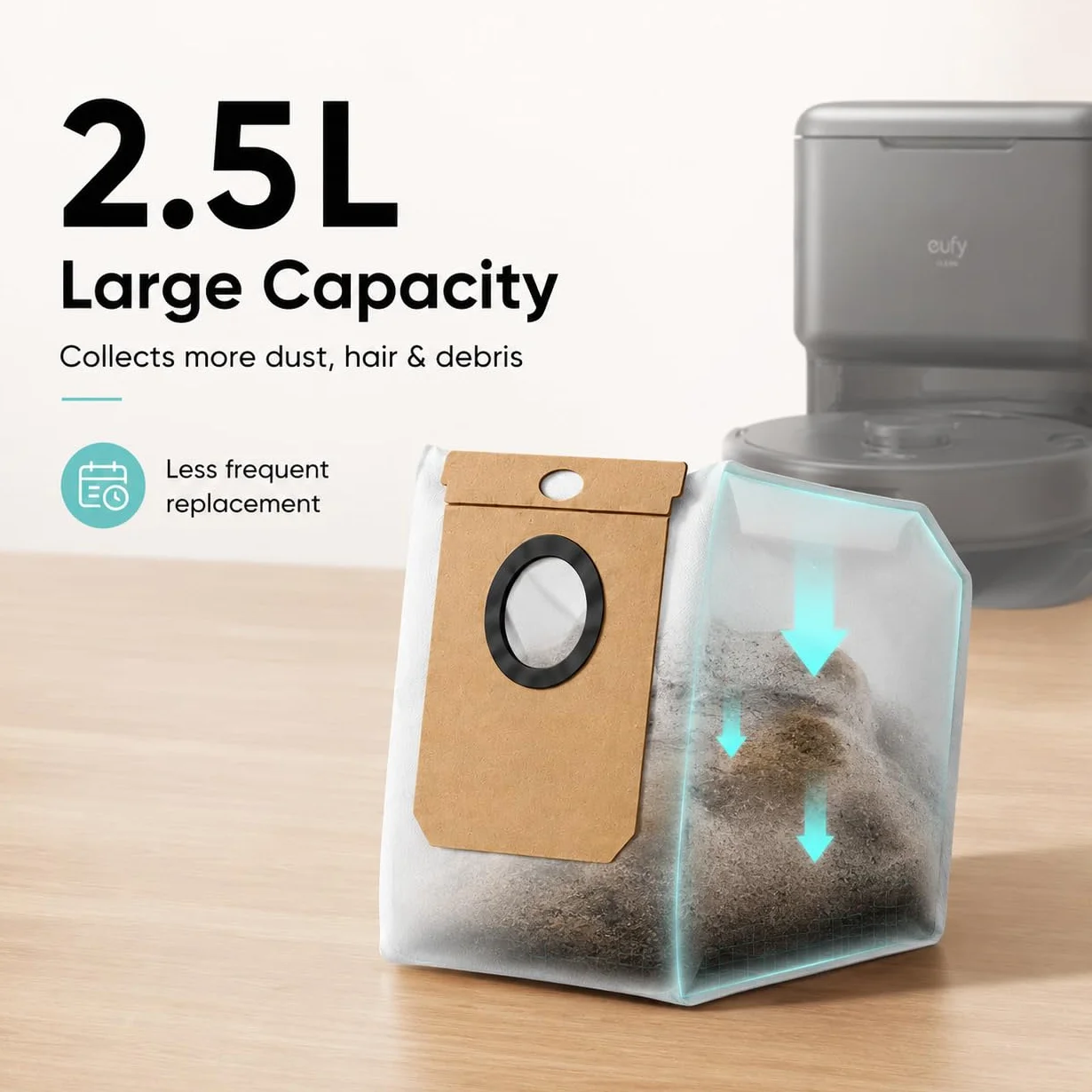 Worki samoopróżniania do eufy L50 SES, L60 SES, 10 sztuk